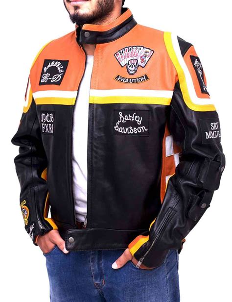 harley davidson and the marlboro man jacket replica|mickey rourke motorcycle jacket.